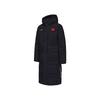 National Team Series Warm Hooded Zipper Long Down Jacket Unisex Outerwear Black AYMU277