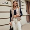 New Women Ultra Light Down Vests Slim Sleeveless Puffer Jacket Girl Lightweight Windproof Quilted Parka Slim Outerwear ZR-9001