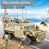Military Armored Army Tank Transportor Building Blocks Bricks Birthday Children Day Gift