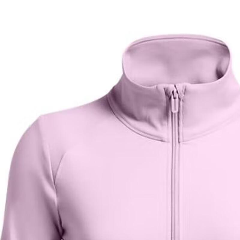 Under Armour Однотонная куртка с воротником-стойкой и застежкой-молнией, реглан, длинный рукав, женские куртки, розовые 1379157-543