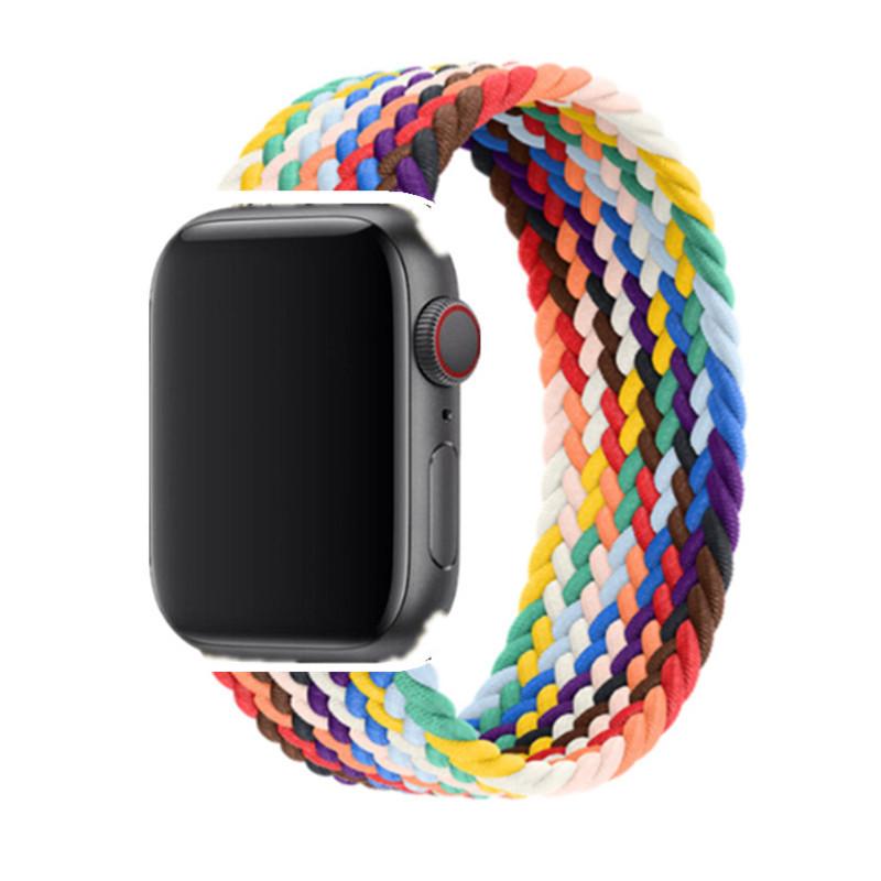 Моющийся нейлоновый ремешок для часов для Apple Watch, спортивный модный браслет из нейлонового эластичного ремня 42 мм, 38 мм, браслет Iwatch Series Ultra 8, 7, 4, 5 SE 6, 49 мм