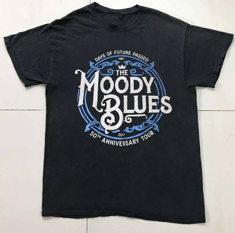 Горячая футболка Moody Blues Days of Future Past 2017 Tour Хлопковая рубашка Унисекс футболка