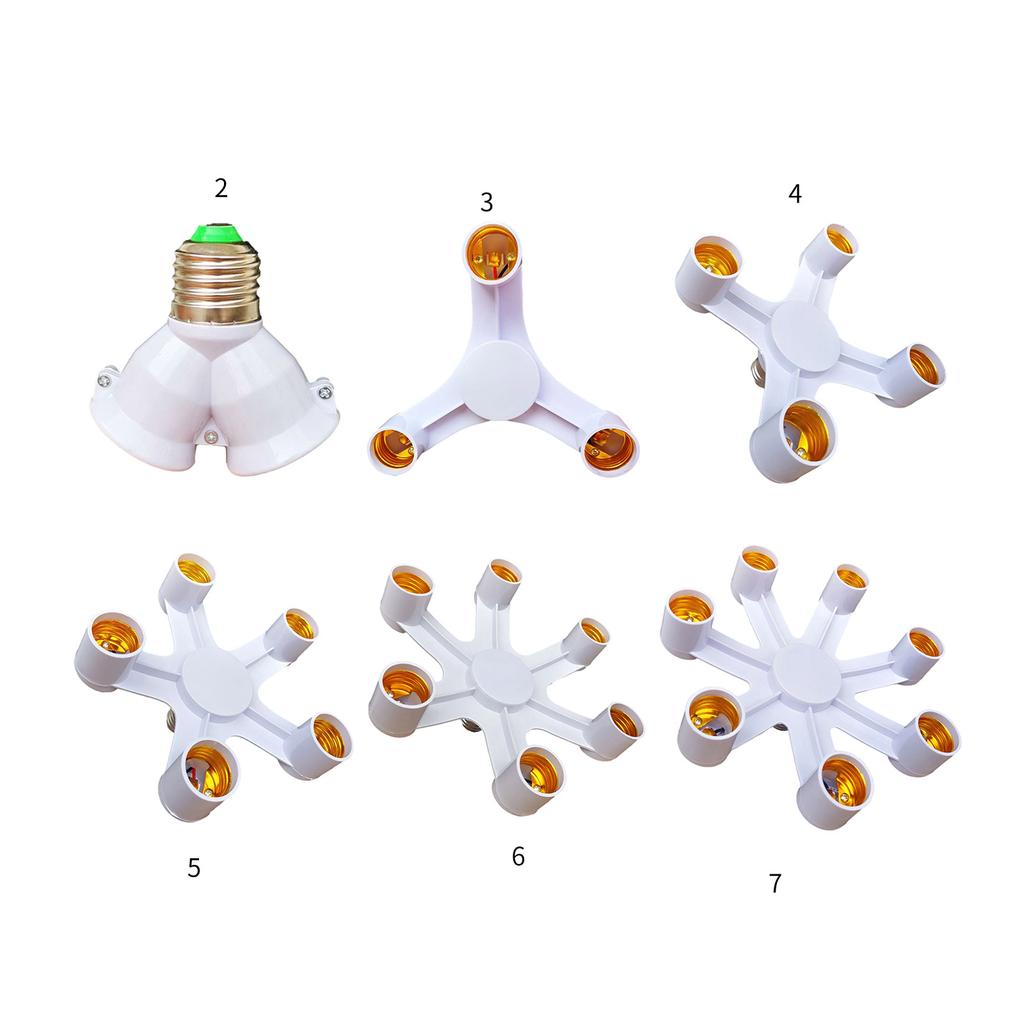Разветвитель патронов для лампочек 2/3/4/5/6, адаптер-конвертер патронов E26/E27, конвертер светодиодных ламп со стандартным цоколем