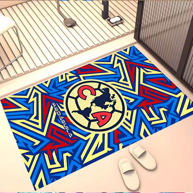 Club America Print Rug, Washable Floor Carpet, For Entryway Dorm Laundry Room Office Study, Home Decor Birthday Christmas Gift