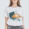 Summer Female Tee shirt Basic Potter Cats Oneck Short Sleeved Print Harajuku Tops Women Tshirt Casual Kawaii Ladies Tshirt