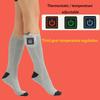 Электрические носки с подогревом Быстро нагревающиеся Теплые Зимние Лыжные Носки на Батарейках Мужские Женские Длинные Хлопковые Носки для Уличного Катания на Лыжах Пеших Прогулок