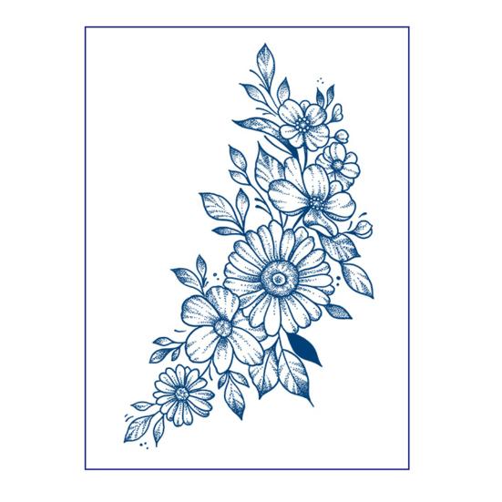 Растительные временные тату-наклейки Мультяшные изображения Временные татуировки Поддельные татуировки на тело, руку, грудь, плечо для полупостоянного боди-арта