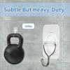 10PCS Transparent No Damage Hooks Heavy Duty Stick On Hooks Multi-Purpose Adhesive Wall Hooks  Door