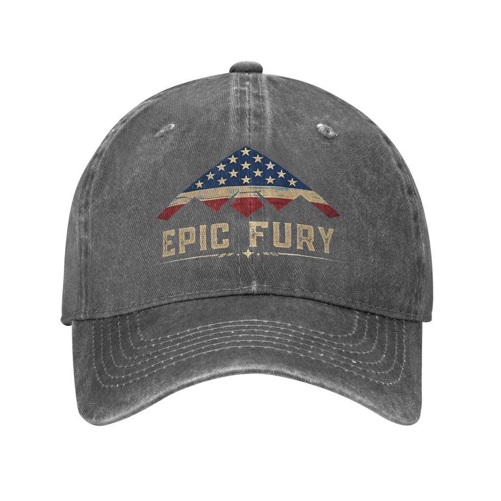 Vintage Operation Epic Fury Sun Baseball Cap Unisex Women Hip Hop Hats Summer Casual Outdoor Gym Snapback Cap