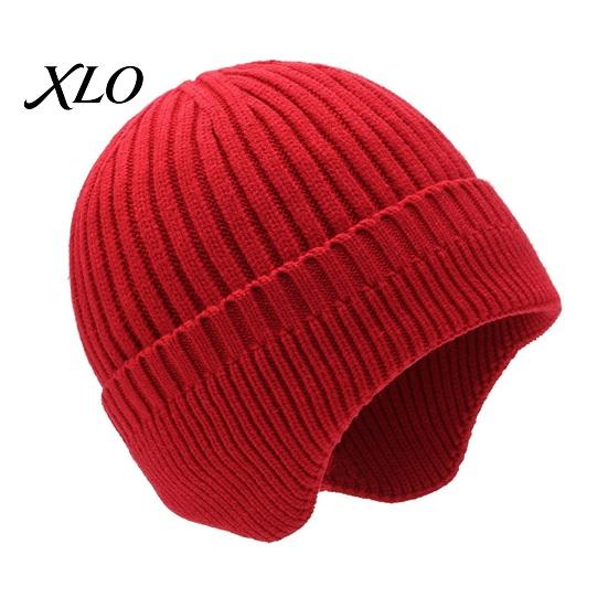 Versatile Fashion Hat for Shopping And Outings Winter Knitted with Ear Flaps Men, Soft Fleece Lined Hat, Stretchy Cozy Headwear Daily Commute Thermal