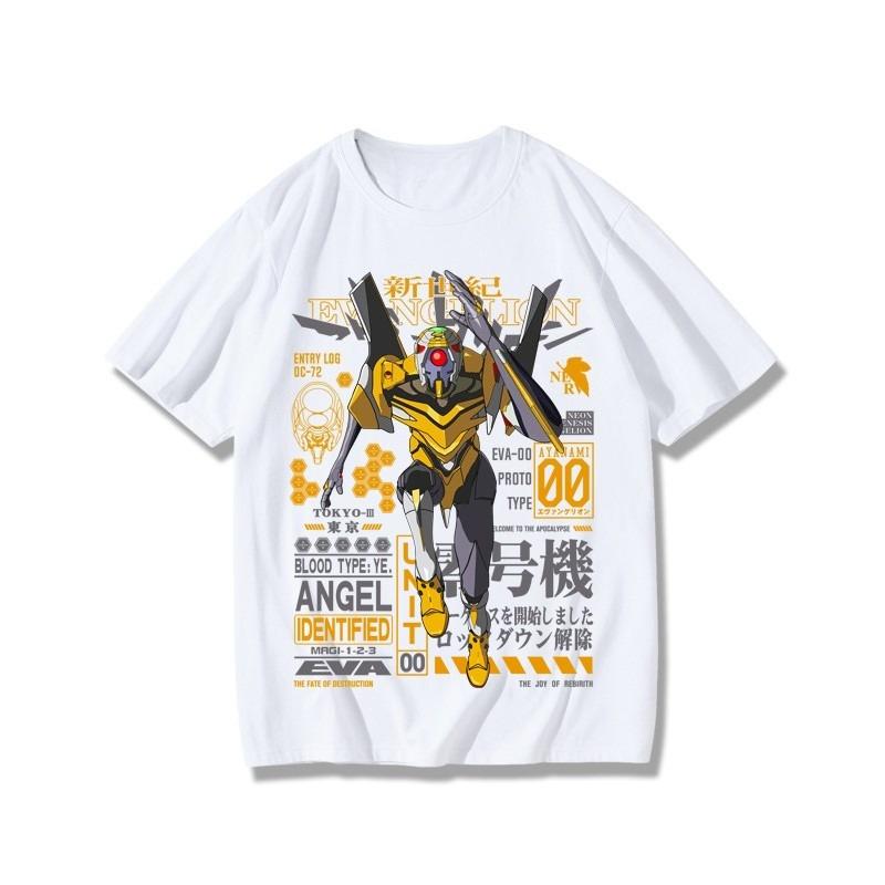 2026 Neon Genesis Evangelion Конец Евы Глаз Футболка Классический Стиль Футболка для Родителей и Детей Унисекс Женская С Круглым Вырезом Хлопок Летняя Модная Футболка