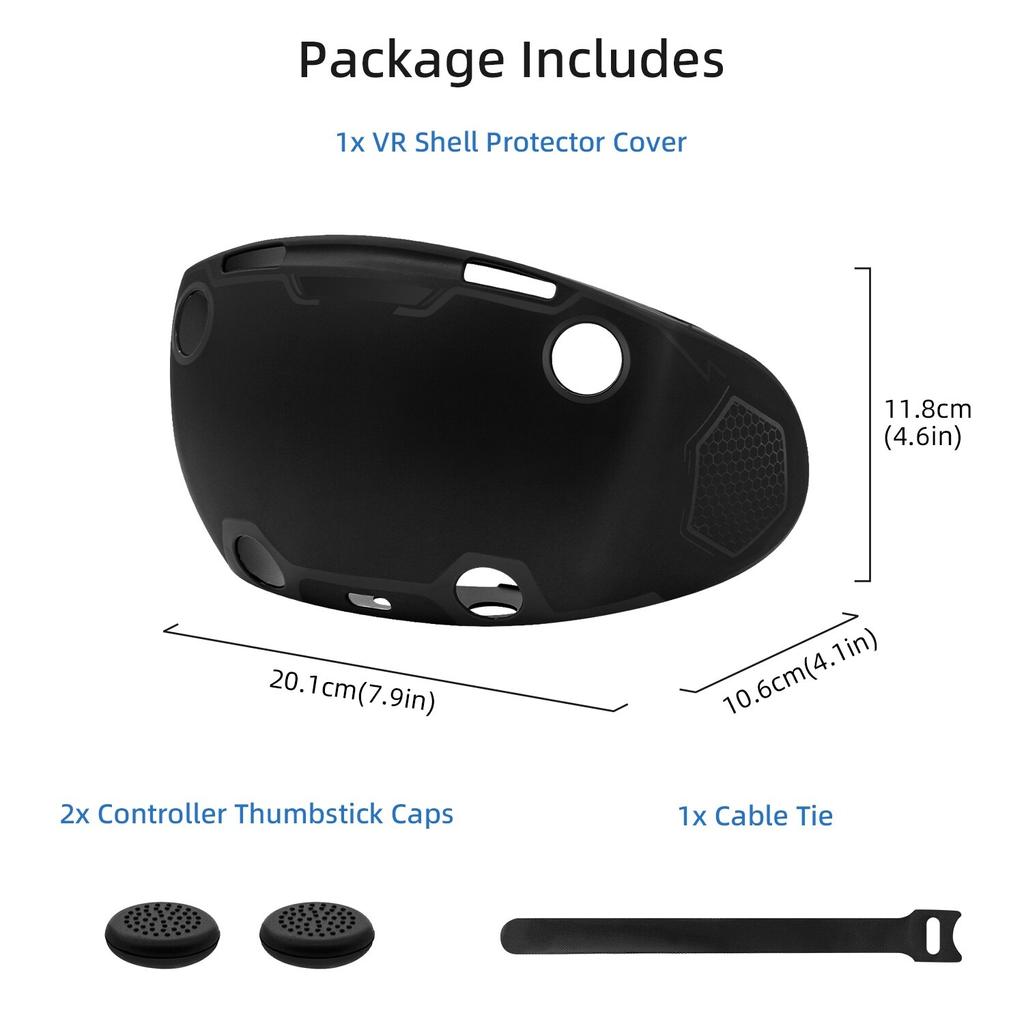 Силиконовый защитный чехол для шлема PS VR2, полноразмерная защитная крышка для гарнитуры VR, устойчивая к царапинам, моющаяся, для аксессуаров PS VR2