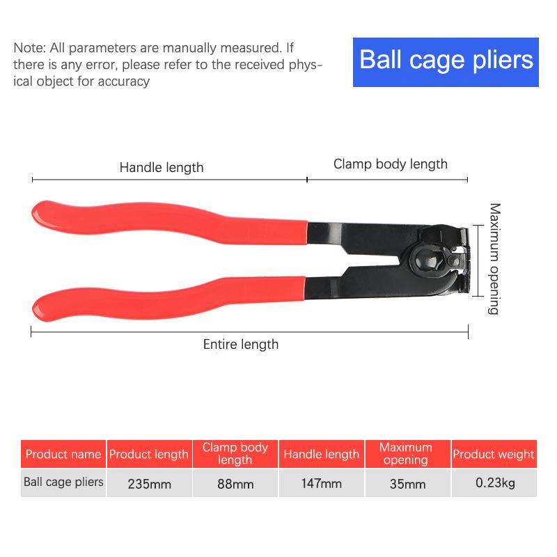 Плоскогубцы для хомутов ШРУСа Плоскогубцы для ушных хомутов Малые/Большие Хомуты ШРУСа Инструмент для хомутов ШРУСа Хомут ШРУСа приводного вала Для большинства автомобилей