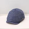 Texture cap retro newsboy hat showing a small face forward hat old money wind bud hat literary beret
