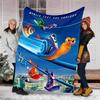 1pc TURBO1 Theme Blanket - Digital Print, Polyester, Cozy for All Seasons, Perfect for Outdoor, and Travel