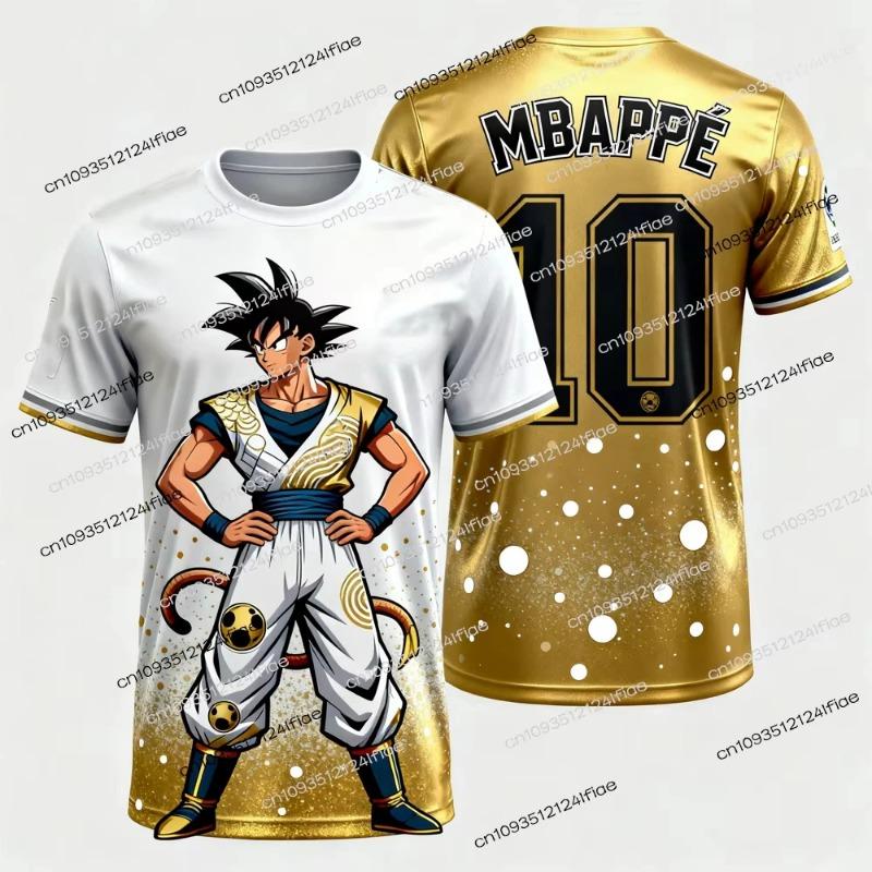 Летняя футболка Dragon Ball Детские Топы Футболка Аниме Фигурки Сон Гоку Супер Сайян Футболка Мальчики Футболки Детская Одежда Короткий Рукав