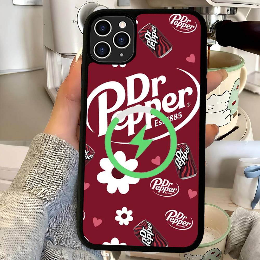 Бренд газированного напитка Dr Pepper Для IPhone 17 Air 16 E 15 14 13 12 11 Pro Max Plus ПК Ударопрочный ТПУ Чехол Для Magsafe Чехол для Телефона