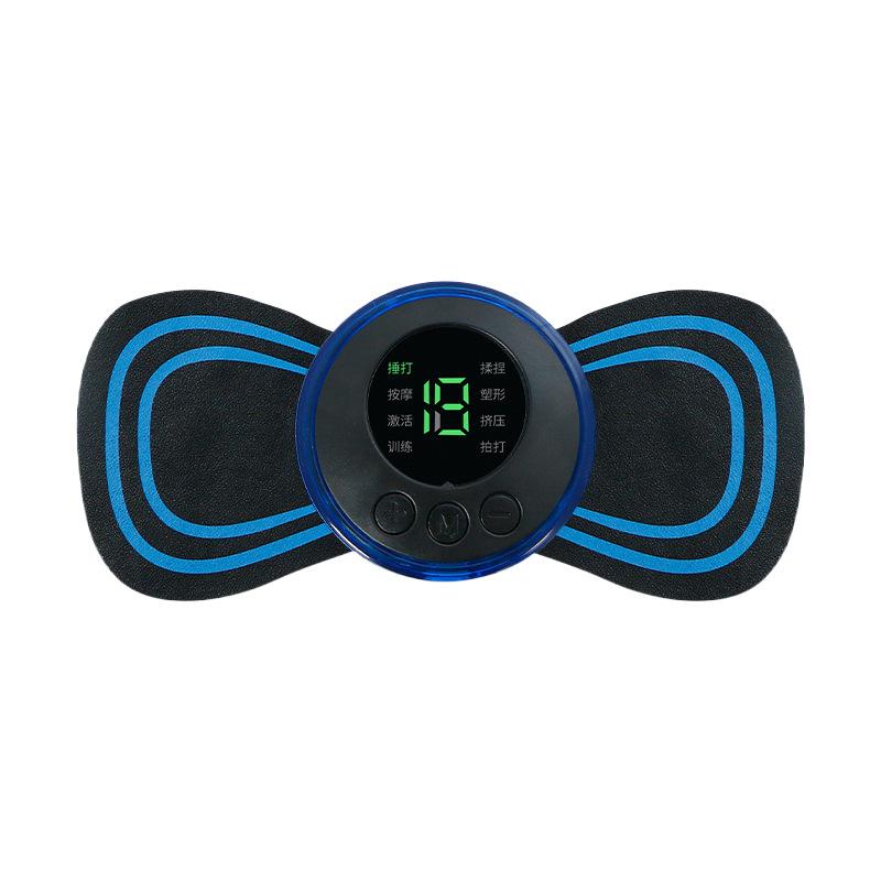 Интеллектуальный мини-массажный стикер EMS, Удобный массажер для плеч и шеи, Бытовой электрический импульсный массажер меридианов для шейного отдела позвоночника