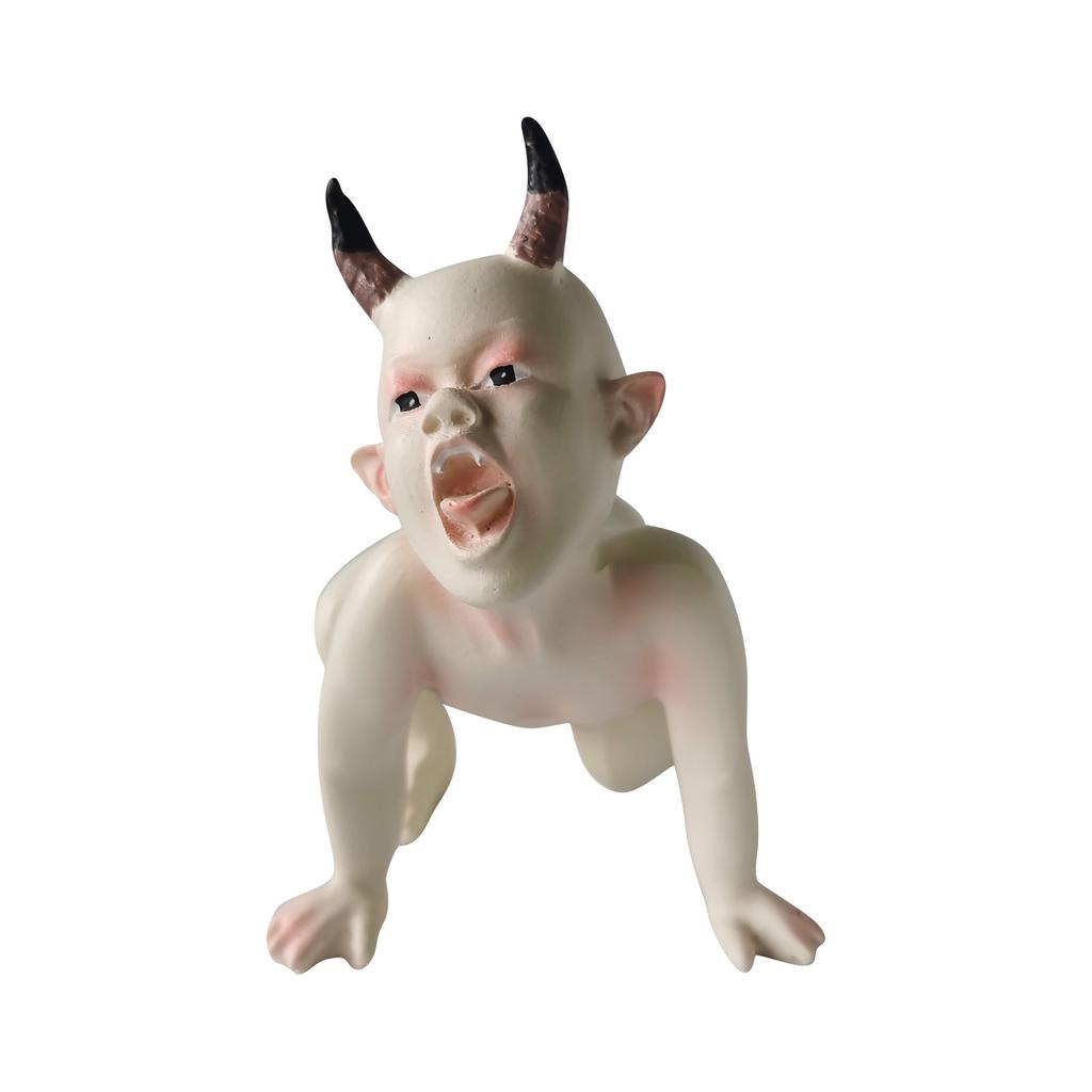 Halloween Haunted Doll Resin Statue Scary Haunted House Adornment