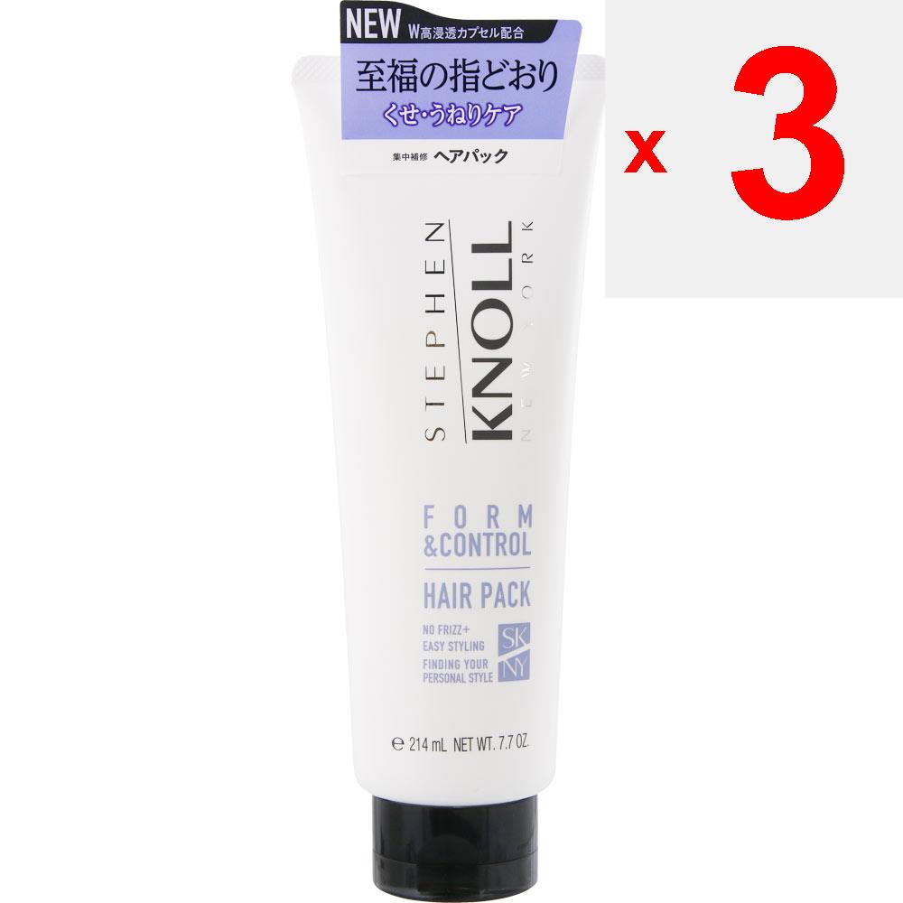 Kose Steven Knoll Form Control Hair Pack W 220 г Шампунь/кондиционер (премия) Нанесите небольшое количество средства на всю длину волос и оставьте на 2–3 м.