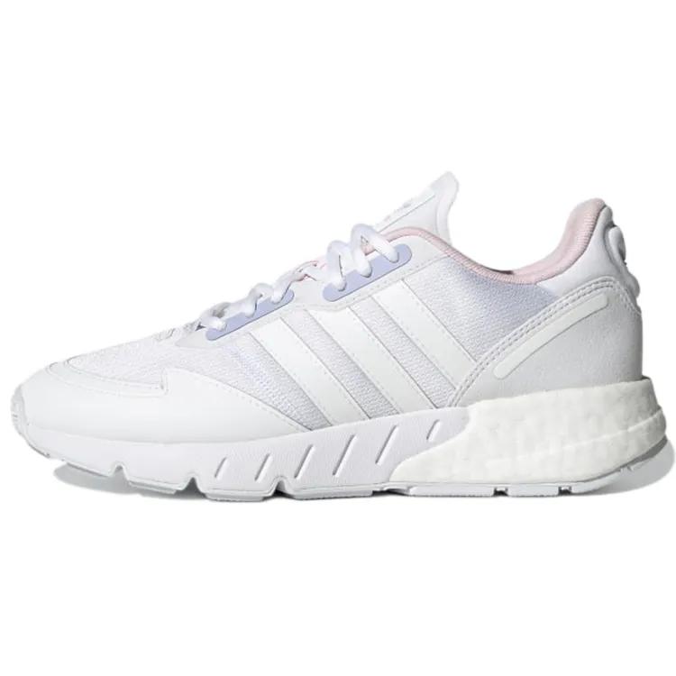 Adidas Womens ZX 1K Boost 'White Violet Tone' (women's sizes) Cloud White / Cloud White / Violet Tone Casual Shoes H02939