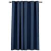 VidaXL Blackout Curtain Linen Look with Eyelets Blue 290x245 Cm