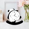 Настольные часы в форме панды, фигурка настольных часов, милые детские и взрослые настольные украшения для домашнего декора