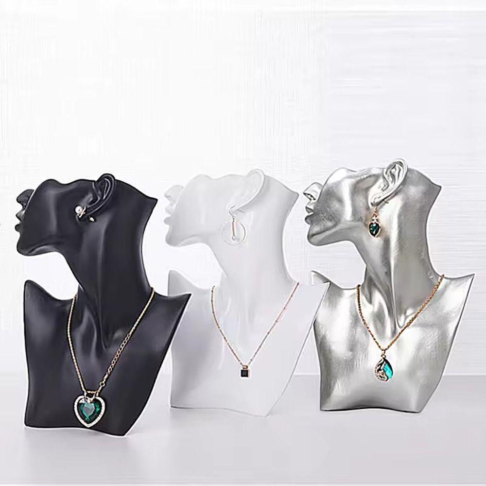 Side Face Mannequin Jewellery Storage Rack Holder Necklace Bracelets Earrings Holder