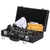 Juspins ABS Resin Bb Clarinet, 17 Keys, Beginner's Set, for Brass Band, Practice, and Performances, Cupronickel Plated