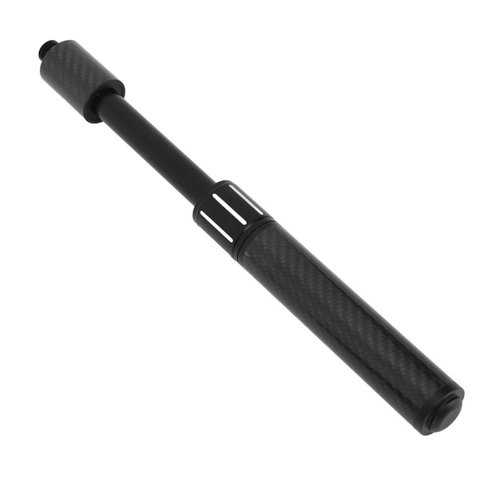2pcs Carbon Fiber Material Pool Cue Extension Telescopic Cue Extension Billiards Playing