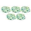 5pcs Washable Sanitary Pads Reusable Menstrual Pads Water Resistant Printing Panty Liners for Women
