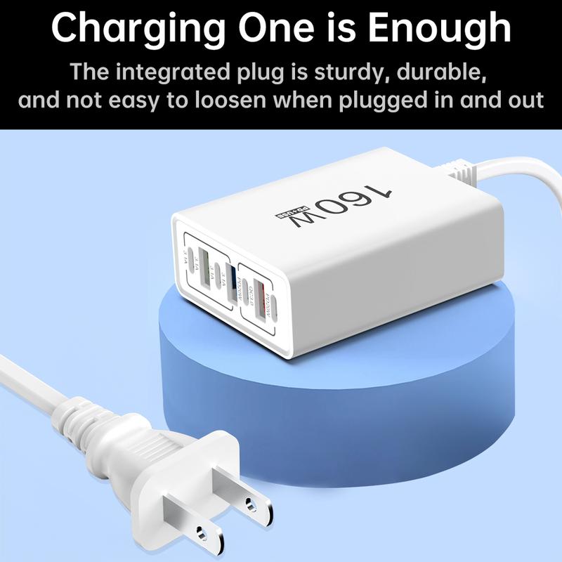 Type C 160W USB C Phone Charger Fast Charging Mobile Phone Power Adapter For iPhone Xiaomi Huawei Samsung Quick Charge Charger