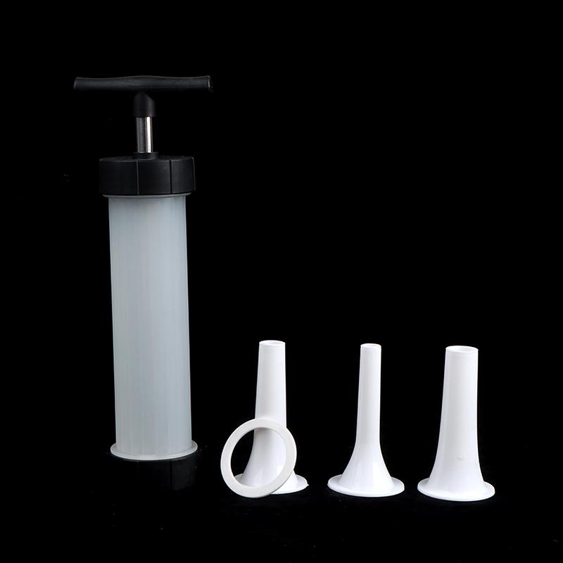 Машина для начинки мяса, колбасная машина, набивка, ручной пресс, 3 насадки, воронка