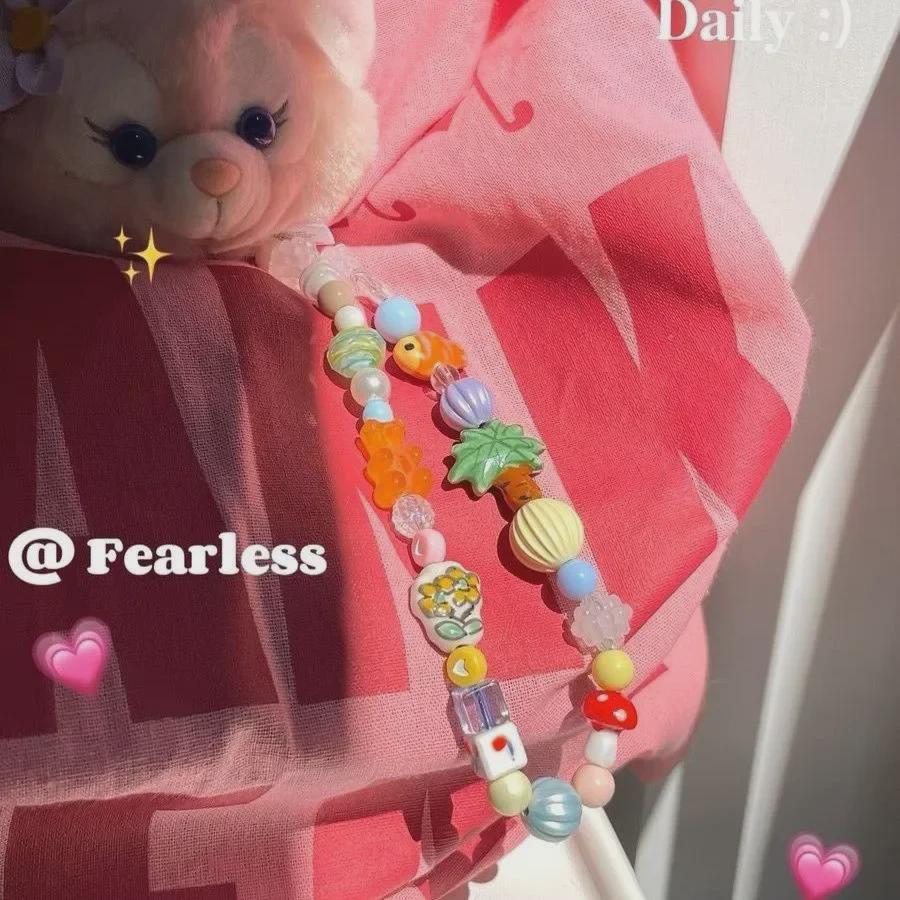 Керамический шнурок с бусинами в виде рыбки кои для чехла для мобильного телефона