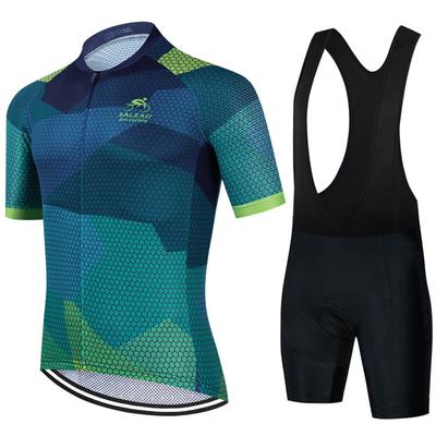 Salexo 2023 комплект велосипедного трикотажа дышащий Ropa Ciclismo велосипедная одежда мужская одежда для езды на велосипеде спортивный велосипедный комплект с короткими рукавами