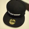 Б/у кепка Supreme New Era 59FIFTY Черная