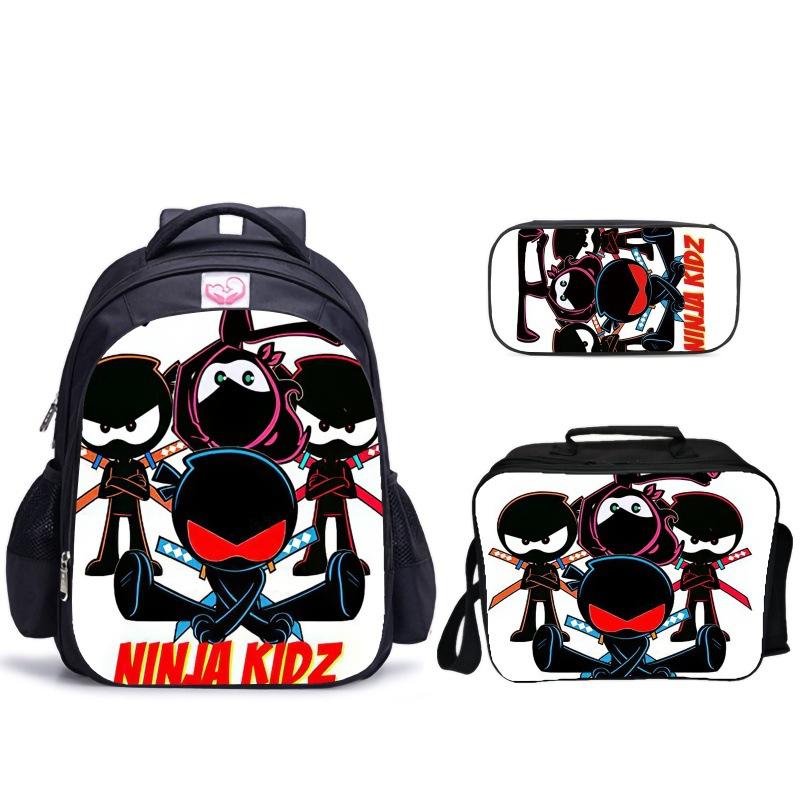 Ninja Kidz Крутой набор ниндзя, Школьная сумка, Сумка для еды, Пенал, Детский школьный набор