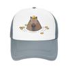 Unisex Capybara Trucker Caps HipHop Mesh Baseball Cap Polyester  Hat Trucker Worker Cap Adjustable Dad Hat Summer