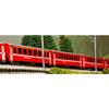 KATO Модель поезда EWI Red Passenger Cars 4 вагона, масштаб N, Альпы, базовая модель 10-1413, железнодорожный транспорт, коллекционная