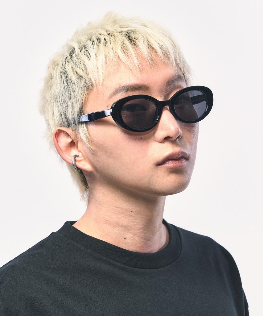 C WEAR BY THE GENIUS Мужская укороченная футболка с длинным рукавом Черная