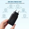 150 Вт USB Type C Супербыстрое зарядное устройство для телефона QC3.0+PD EU Зарядное устройство Адаптер для Iphone 17 16 15 Samsung Huawei Xiaomi