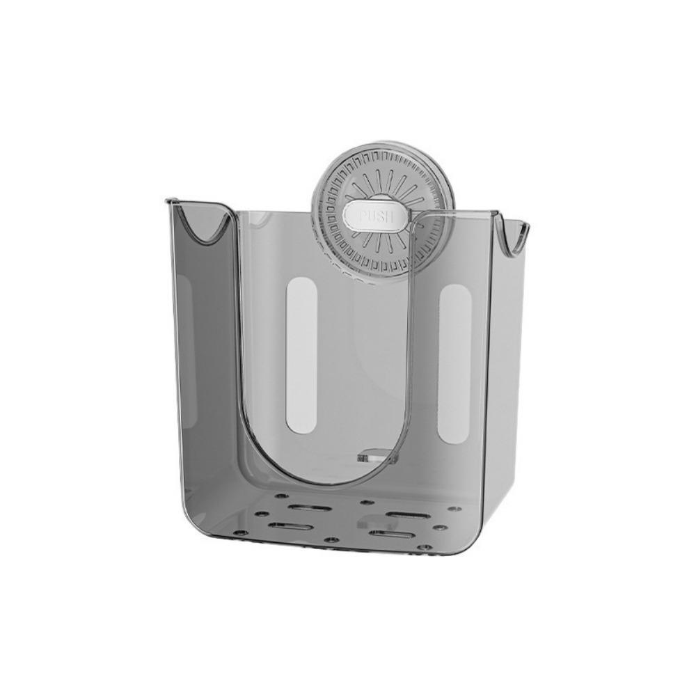 Punch-Free Suction Cup Tissue Box Transparent Face Towel Dispenser Wet Wipes Storage Box Kitchen