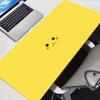 Minimalist Pikachu Face Desk Mat NonSlip Large Gaming Mouse Pad Waterproof Cute Anime Keyboard Pad for Girls Decor