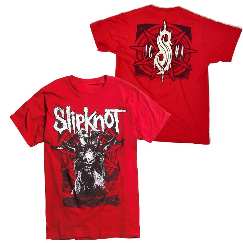 Demon Goat Slipknot Band Tshirt Cotton Graphic Tee Unisex Women Summer Streetwear Top