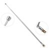 Telescopic FM Radio Antenna 4 Sections Chromium-plating Copper Antenna 360degrees  Rotatable