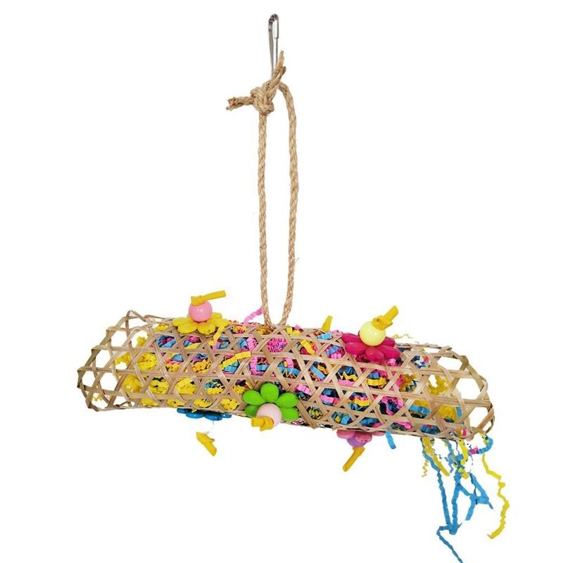 5Pcs/lot Bird Parrot Toy Set Colorful Shredder Foraging Assorted Hanging Cage Bird Chewing Rack Toys Pet Parrot Molar Bite Toy