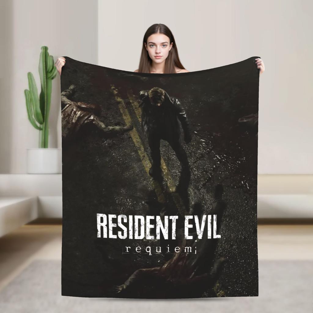 Residents Evils 9  Blanket Multiple Sizes Warm Cozy Fluffy Games Throw Blankets for Couch Sofa and Bed