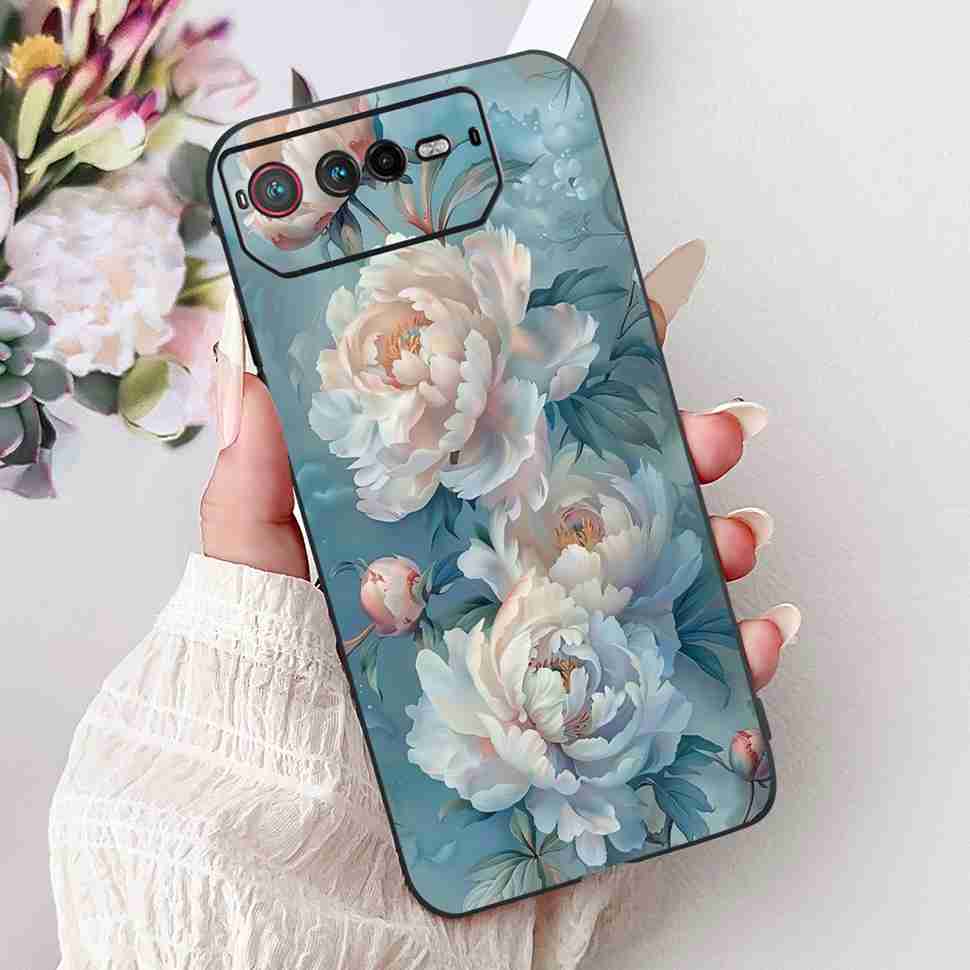 For Asus ROG Phone 6 6.78" Case Dragon Cartoon Rabbit Soft Silicone TPU Black Cover For Asus ROG 6 AI2201_C Bumper Phone Shell