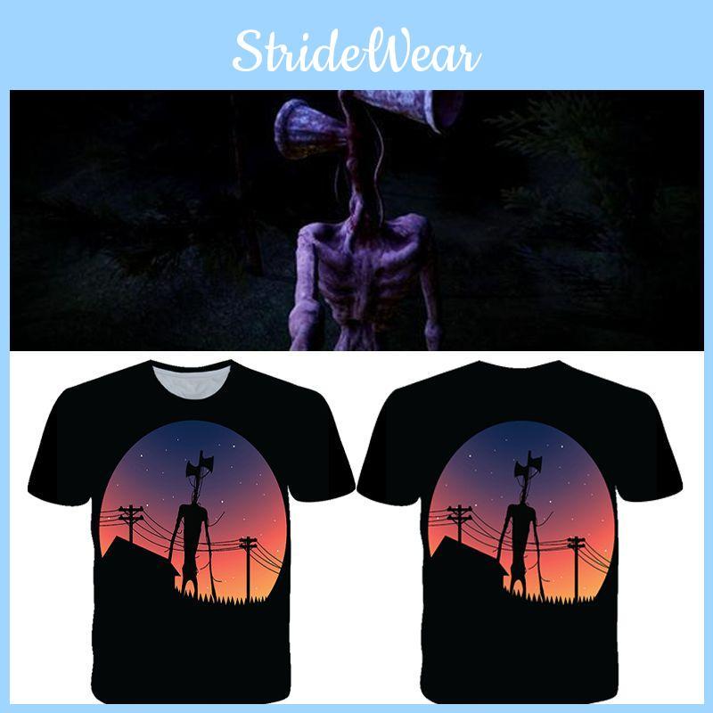 Детская футболка с изображением инопланетного монстра Сиреноголового, ужасающего персонажа городской легенды