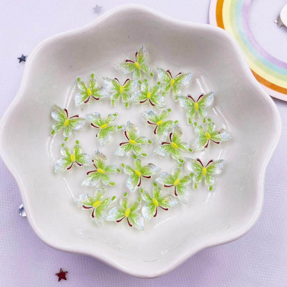 50 шт. красочные мини-милые хрустальные бабочки для дизайна ногтей с плоской задней поверхностью, стразы, аппликация, сделай сам, свадебный декор для скрапбукинга, поделки